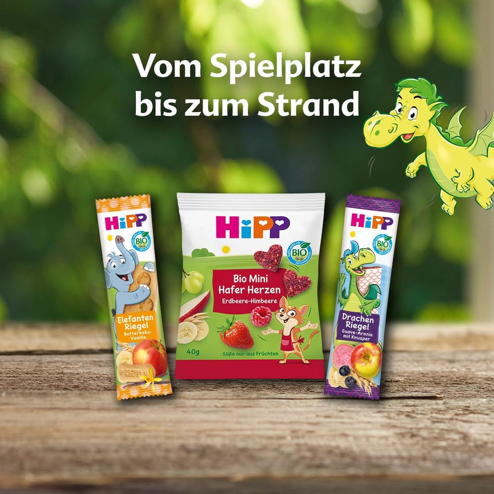 HiPP Bio Quetschie Hafer Smoothie Apfel Banana Erdbeere mit Haferdrink (6 x 120ml), à partir de 1 an, 100% pflanzlich, sans sucre ajouté, végétalien, dans la meilleure qualité biologique