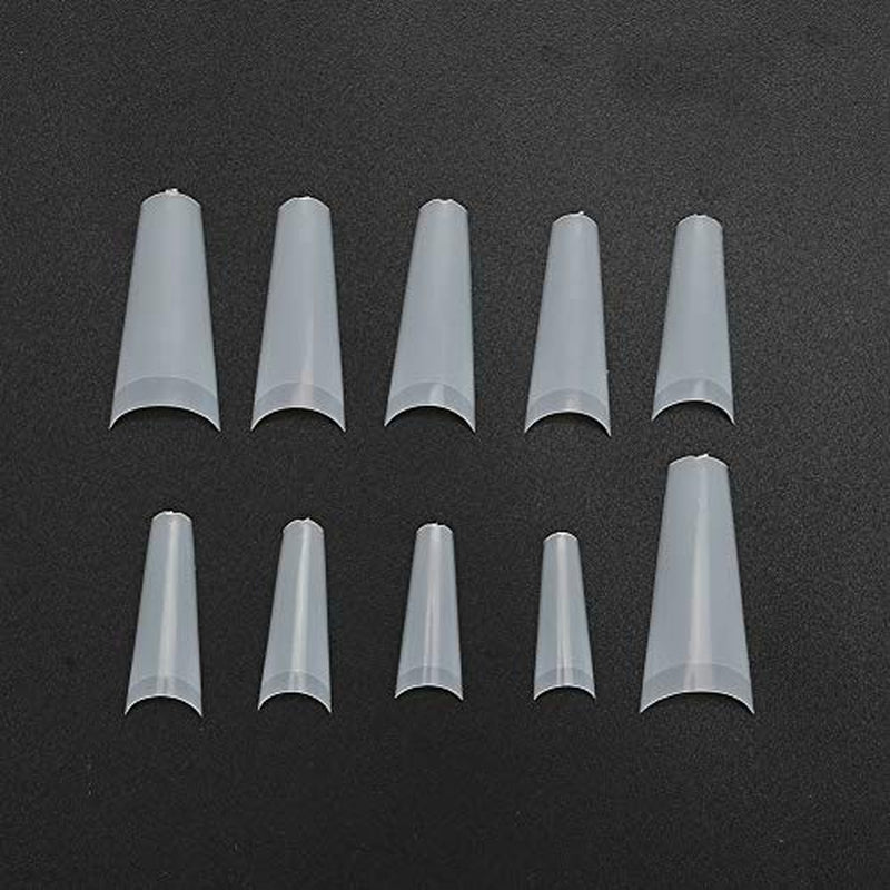 500 pièces de faux ongles, bouts d'ongles artificiels français naturels pour manucure, L, faux ongles à faire soi-même, gel UV ovale, accessoires d'ongles pour femmes et filles (couleur naturelle)