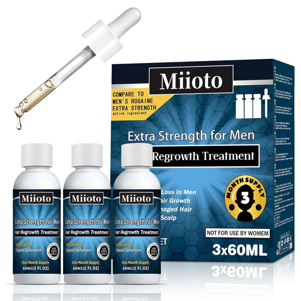 Sérum de croissance des cheveux Miioto, produit de croissance des cheveux pour hommes 180ML, sérum de croissance des cheveux, soin du cuir chevelu favorise les cheveux plus épais nourrit le cuir chevelu et prévient la chute des cheveux Soins capillaires Naty Shop Titre par défaut