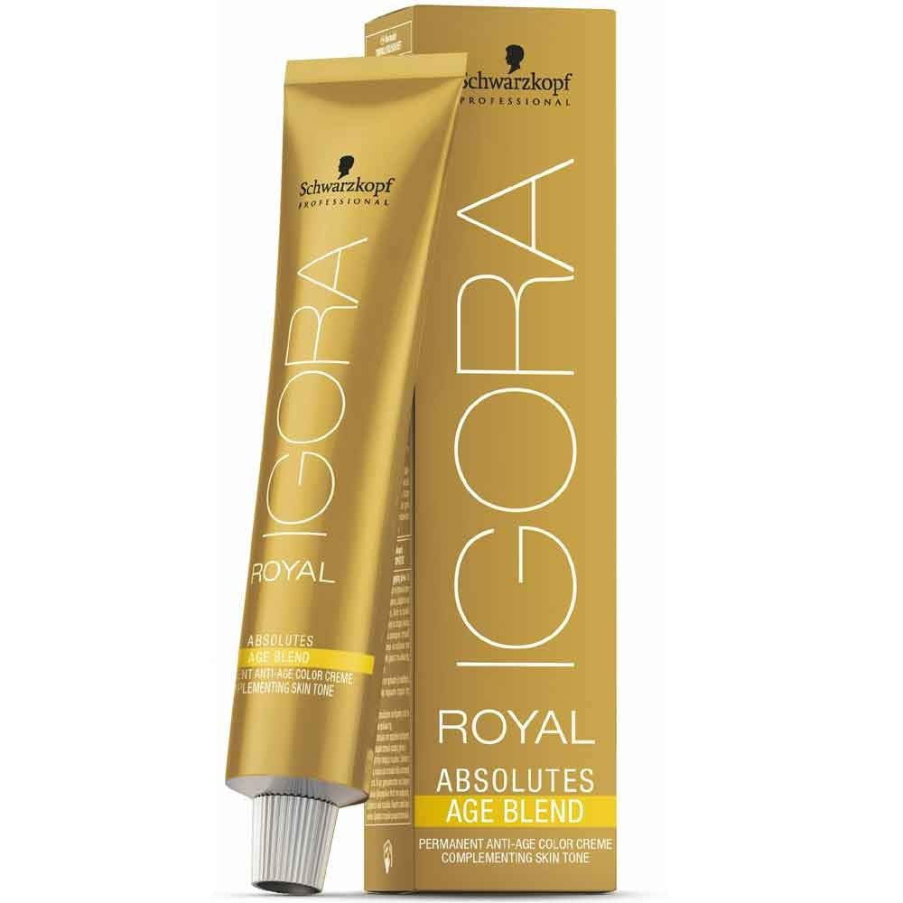 Igora Royal Absolute Age Blend Coloration pour cheveux, 7-560 Blond moyen doré chocolat, 60 ml Naty Shop Coloration capillaire 8-140 Blond clair Cendré Beige 60 ml (1 paquet)