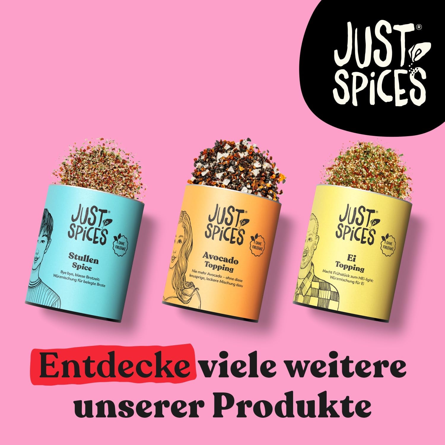 Just Spices Stullen Spice I Würze belegte Brote mit 13 leckeren Ingrédient dans un Gewürzmix I Gewürzdose, 50 g
