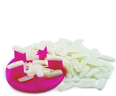 Support de faux-ongles en plastique, cadre de chaise d'exposition en plastique, support Lotus 100, outils pour faux ongles, accessoires pour ongles