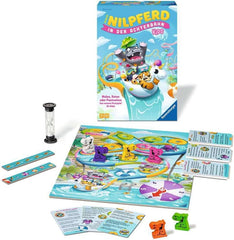 Ravensburger 22361 - L'hippopotame de Roller Coaster Kids - Jeu de société pour enfants et familles à partir de 7 ans pour 3 à 6 joueurs - Jeu de fête, jeu de réveillon du Nouvel An, jeu pour enfants