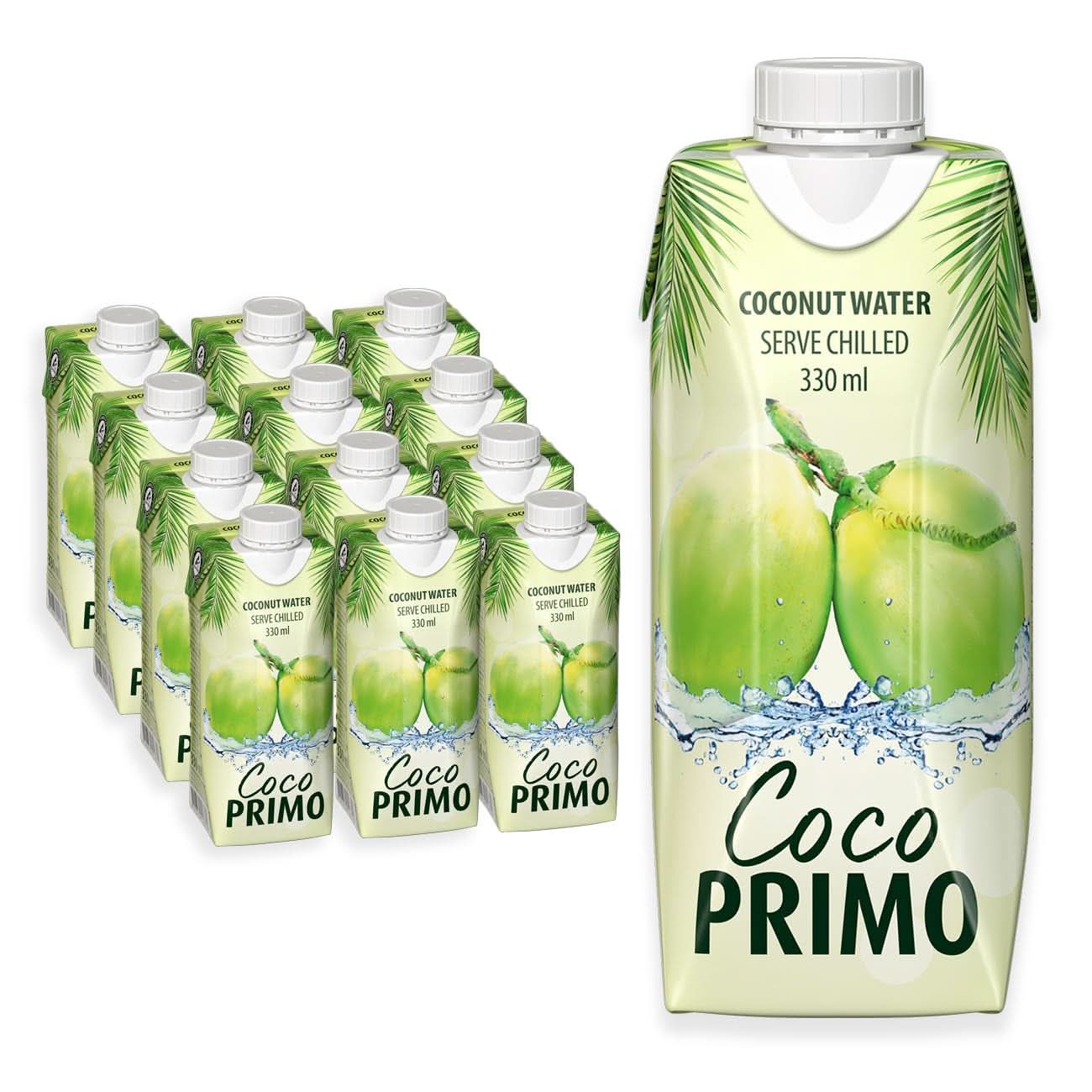 Eau de coco, pure, boisson sportive, désaltérante, 12 x 330 ml Boissons sans alcool Naty Shop 12 x 330 ml d'eau de coco