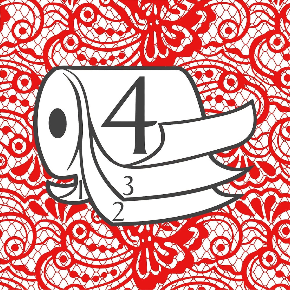 Papier toilette Renova Renova Grand Royal 4 épaisseurs - 6 rouleaux, Large (paquet de 5)