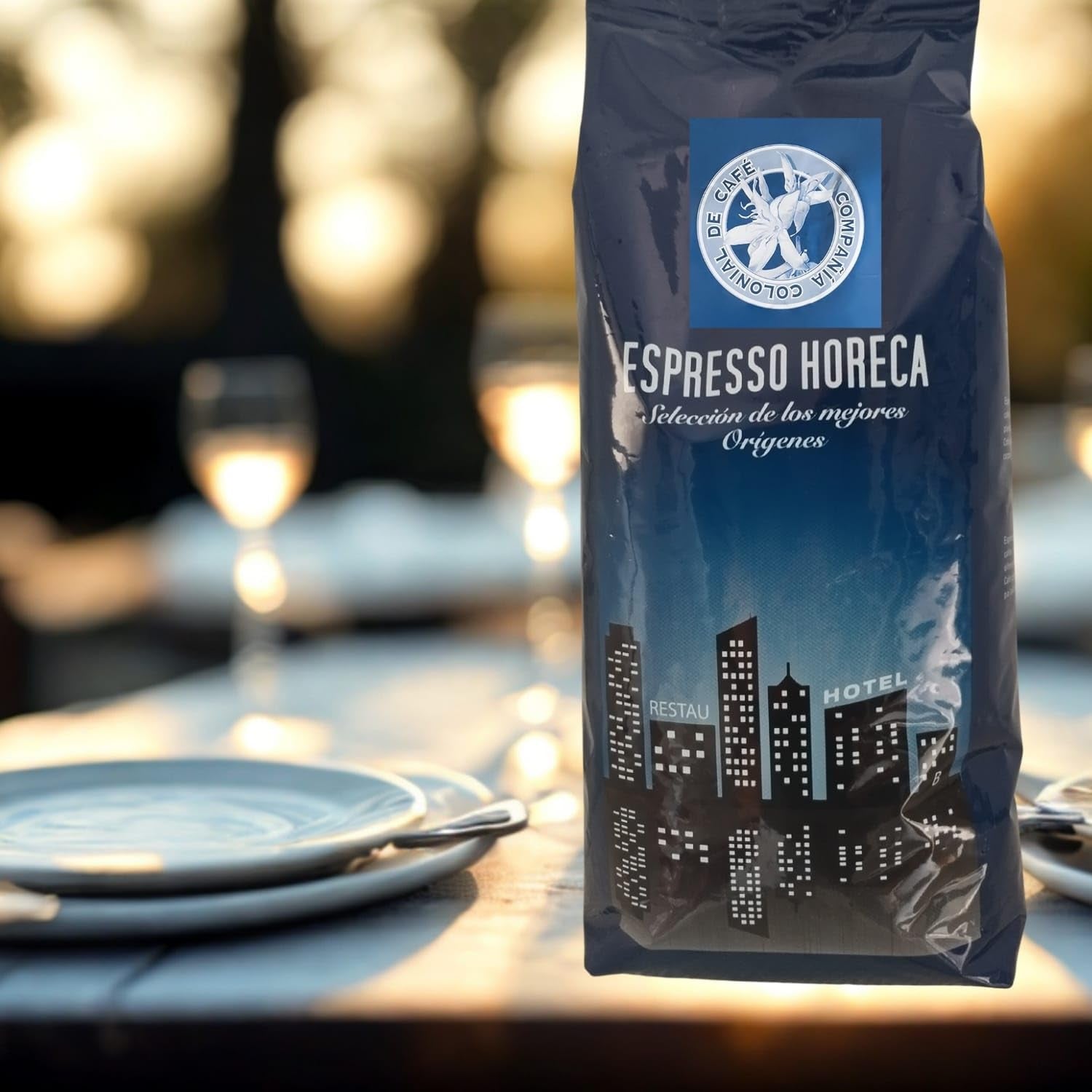 Café en grains Arabica 100 % naturel 1 kg – Café expresso torréfié intensément avec un mélange d'origine colombienne et brésilienne – Commerce équitable.