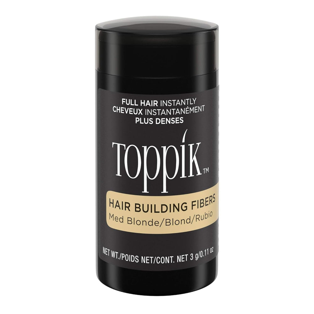 Cheveux dispersés châtain foncé pour des cheveux plus fournis en quelques secondes, poudre capillaire pour un look authentique, perte de cheveux pour la perte de cheveux pour hommes et femmes, 55 g Naty Shop Hair Care Blond moyen 3G (1 paquet)