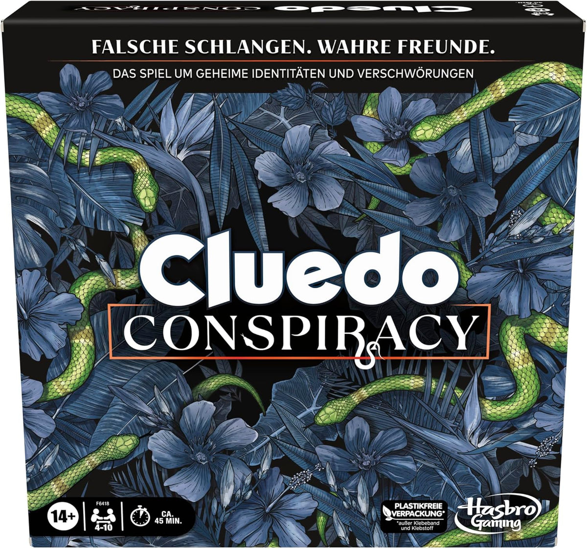 Jeu de société Cluedo Conspiracy de Hasbro Gaming pour adultes et adolescents, version allemande du jeu mystère, pour 4 à 10 joueurs et à partir de 14 ans