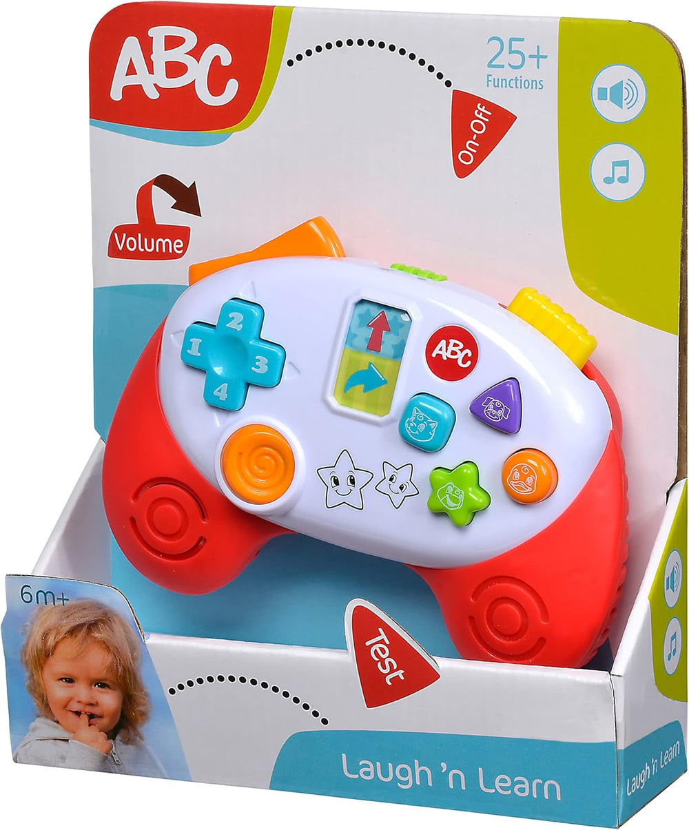 Simba 104010017 - Manette de jeu ABC, jouet pour bébé, sons d'animaux, chansons, plus de 20 sons, à partir de 12 mois, motricité, console de jeu, jouet pour tout-petit, Play Phone Bebe Toys Naty Shop