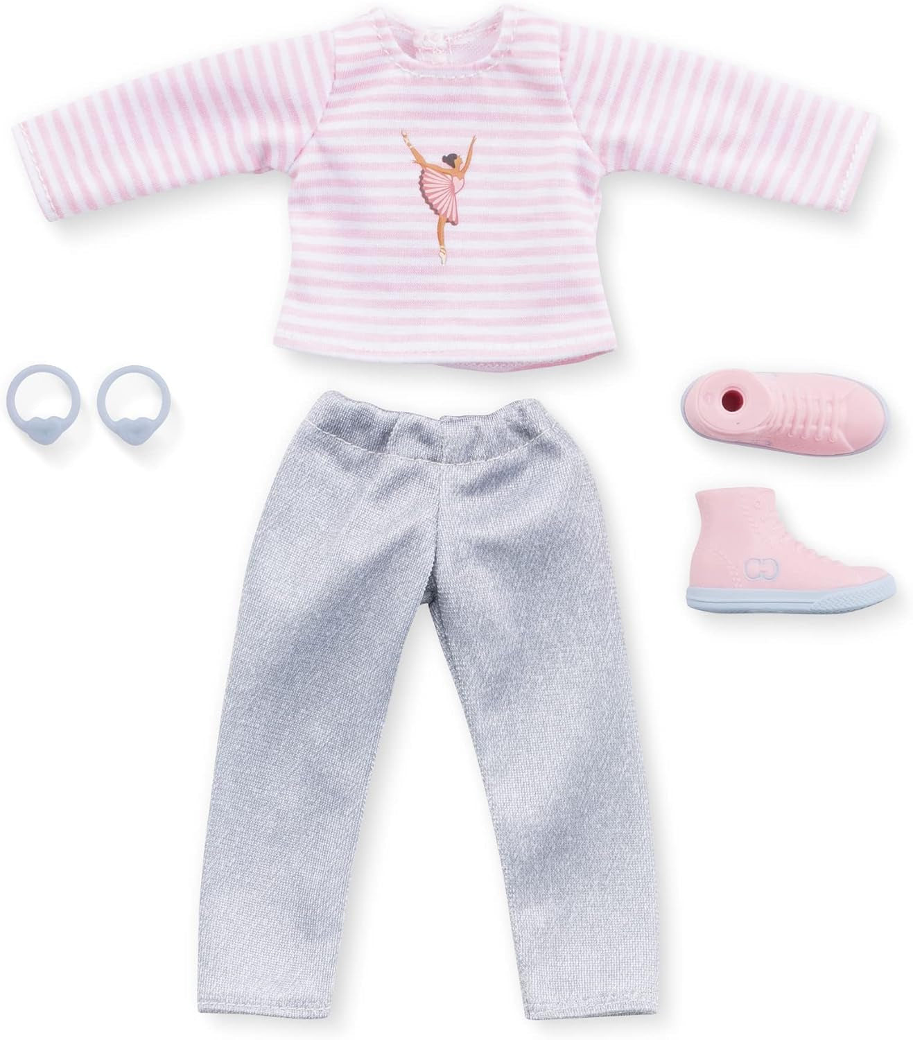 Corolle Girls Valentine Shopping Surprise, Ankleidepuppe mit Ohrringen und 6 Überraschungen, Vanilleduft, 28cm, ab 4 Jahre