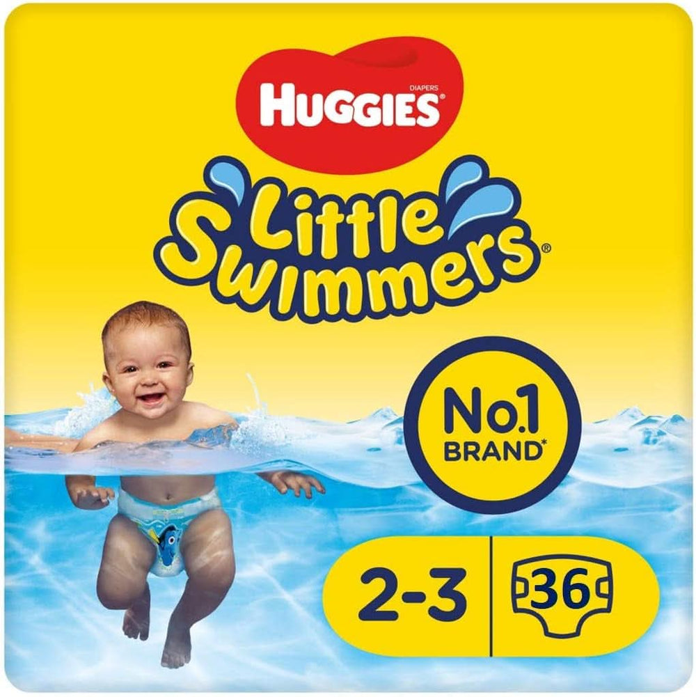 Couches de bain jetables Huggies Little Swimmers taille 2-3 - 36 pantalons Total Mom & Baby Naty Shop