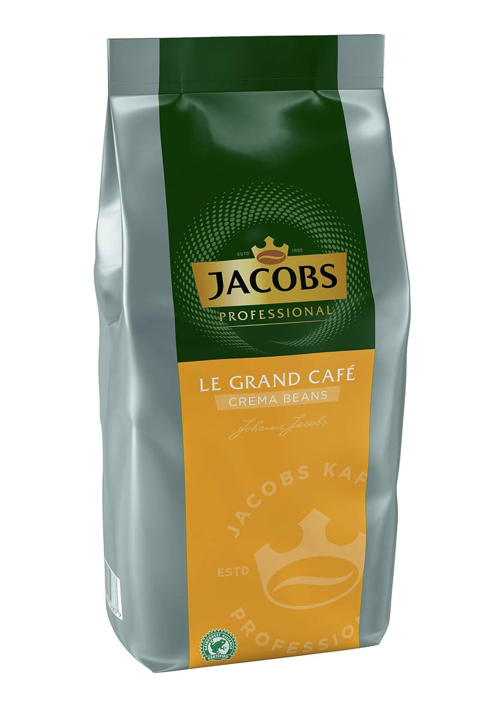 Jacobs Professional Le Grand Café Crème, grains de café entiers 1kg, Doux, Intensité 2/5 Coffee Naty Shop