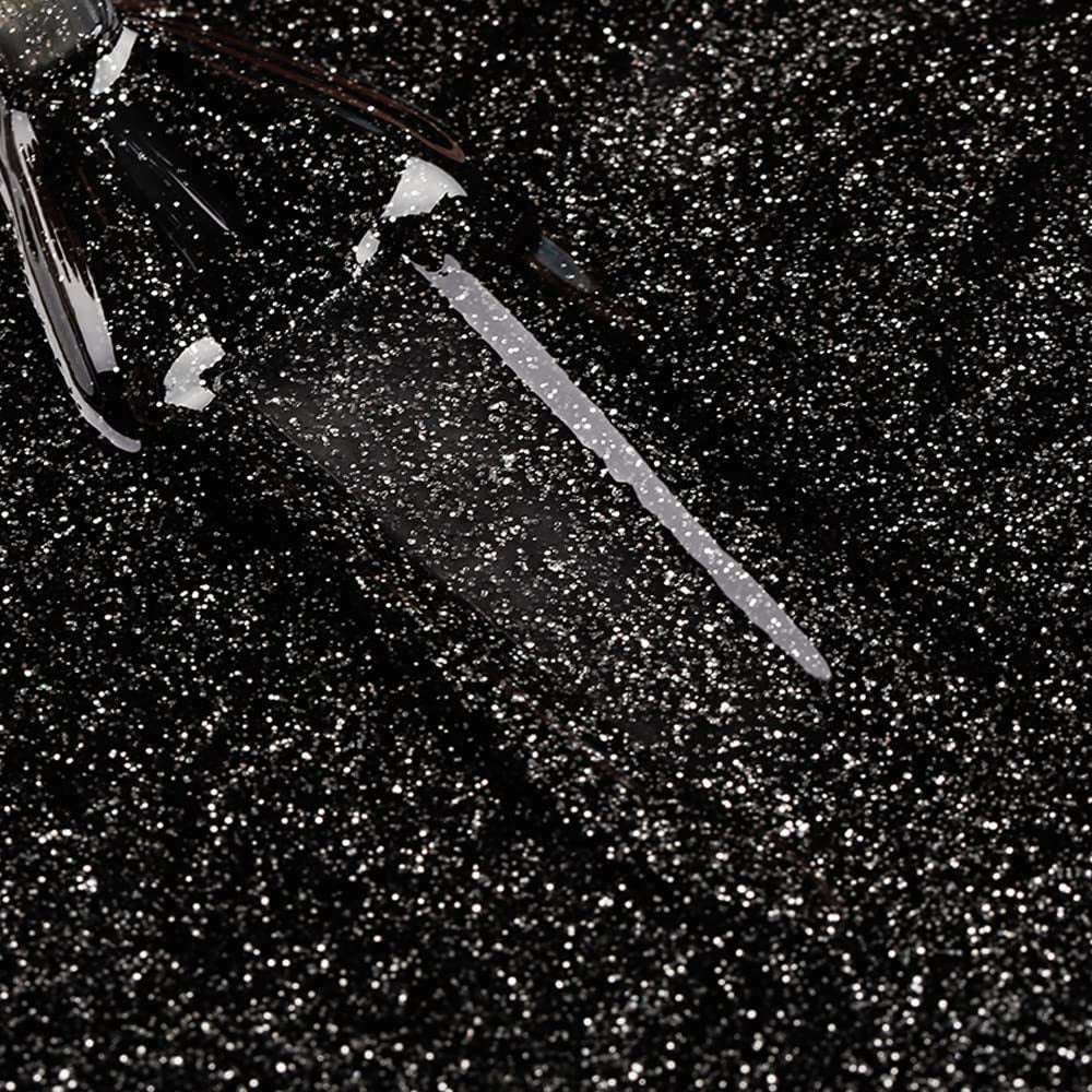 Bluesky Vernis à ongles pour enfants – Rockstar, paillettes noires, facile à enlever, non toxique, à base d'eau, sans odeur – Vernis à ongles gratuit pour enfants, 5 ml, lot de 1