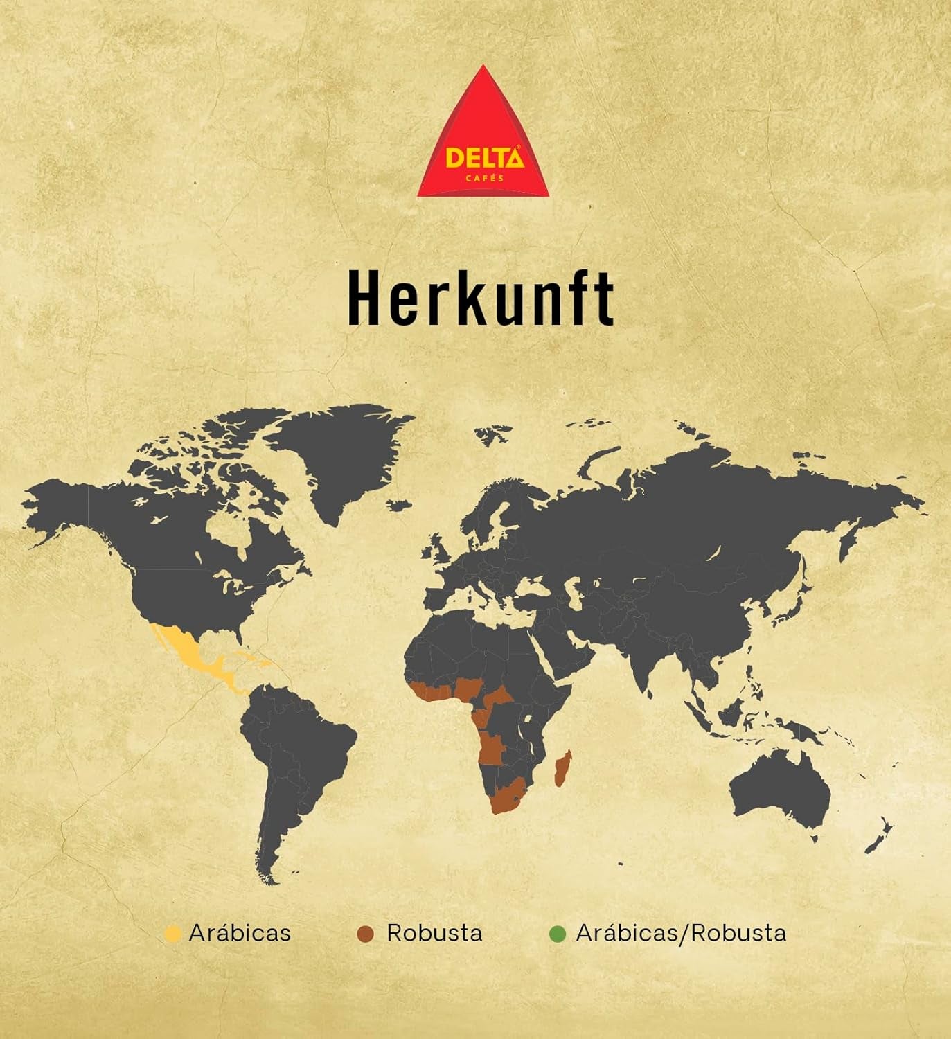 Delta Cafés - Kaffeebohnen Gold - 2 paquets de 1 kg - Intensité 12 - Vollmundige Arabica-Röstkaffebohnenmischung - Sehr spiceisch mit Noten von Honig und Reifen Früchten