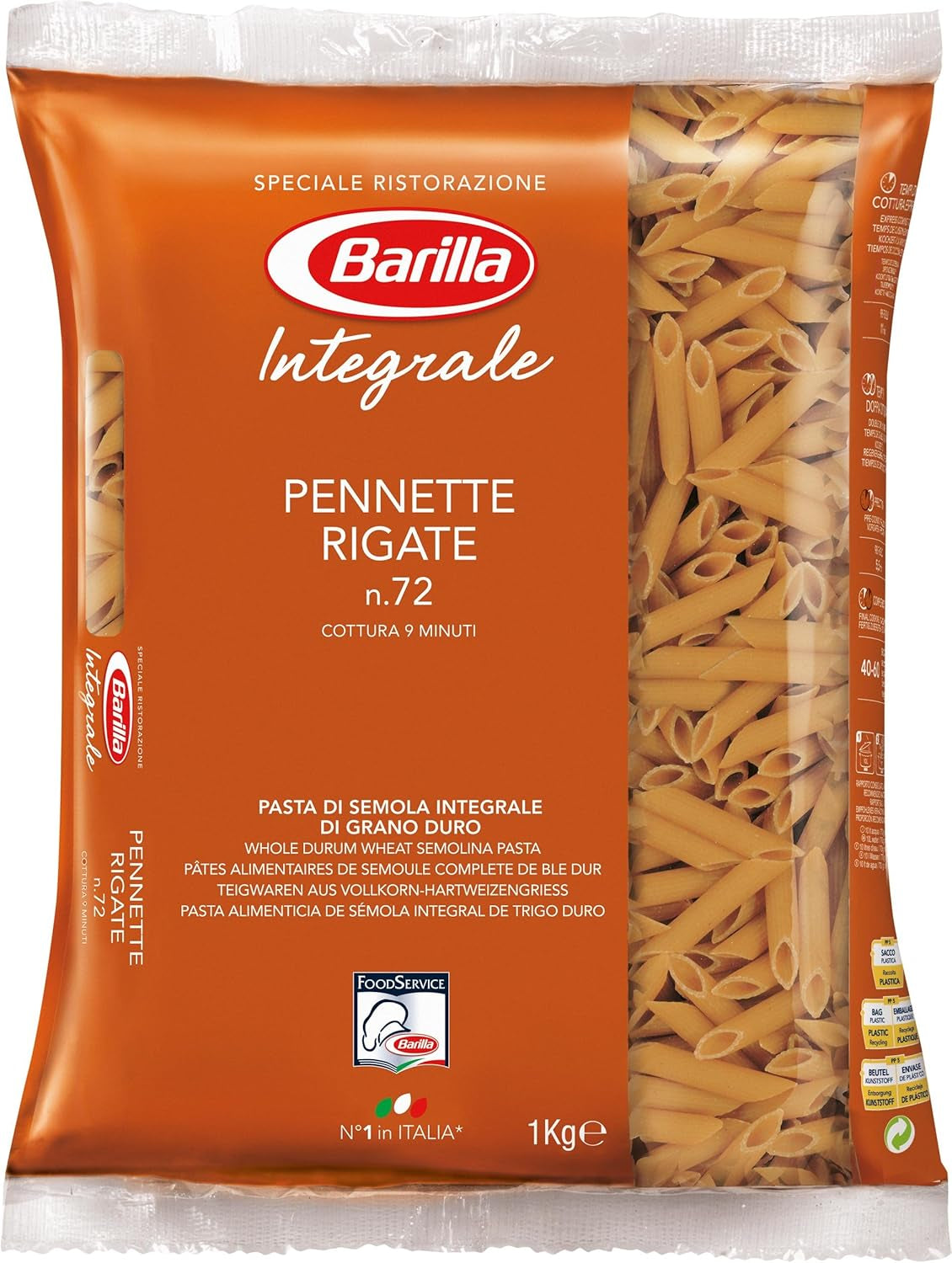 Fusilli Barilla complet Pâtes complètes – 1 kg