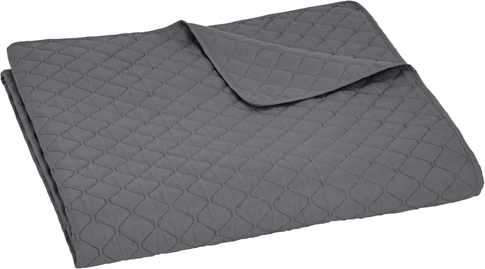 Amazon Basics Couette surdimensionnée avec relief, 170 X 210 cm, motif losanges gris foncé Lits et couvertures Besuche den Amazon Basics-Store