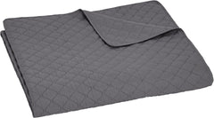 Amazon Basics Couette surdimensionnée avec relief, 170 X 210 cm, motif losanges gris foncé Lits et couvertures Besuche den Amazon Basics-Store