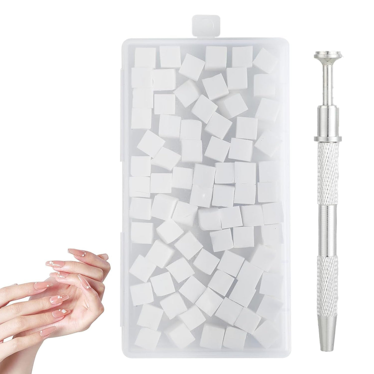 Pinceaux à ongles, outils de conception de ongles, 100 pièces de brosses pour Nail Art avec pinces métalliques, pinces à cheveux et applicateur de pinceau éponge pour les designs d'art d'ongles dégradés