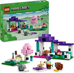 LEGO Minecraft Animal Sanctuary Figurine multi-animaux pour filles et garçons de 7 ans Gamer Kids Gift Plains Biome Brick Model Set 21253 Ensembles de construction Besuche den LEGO-Store Single