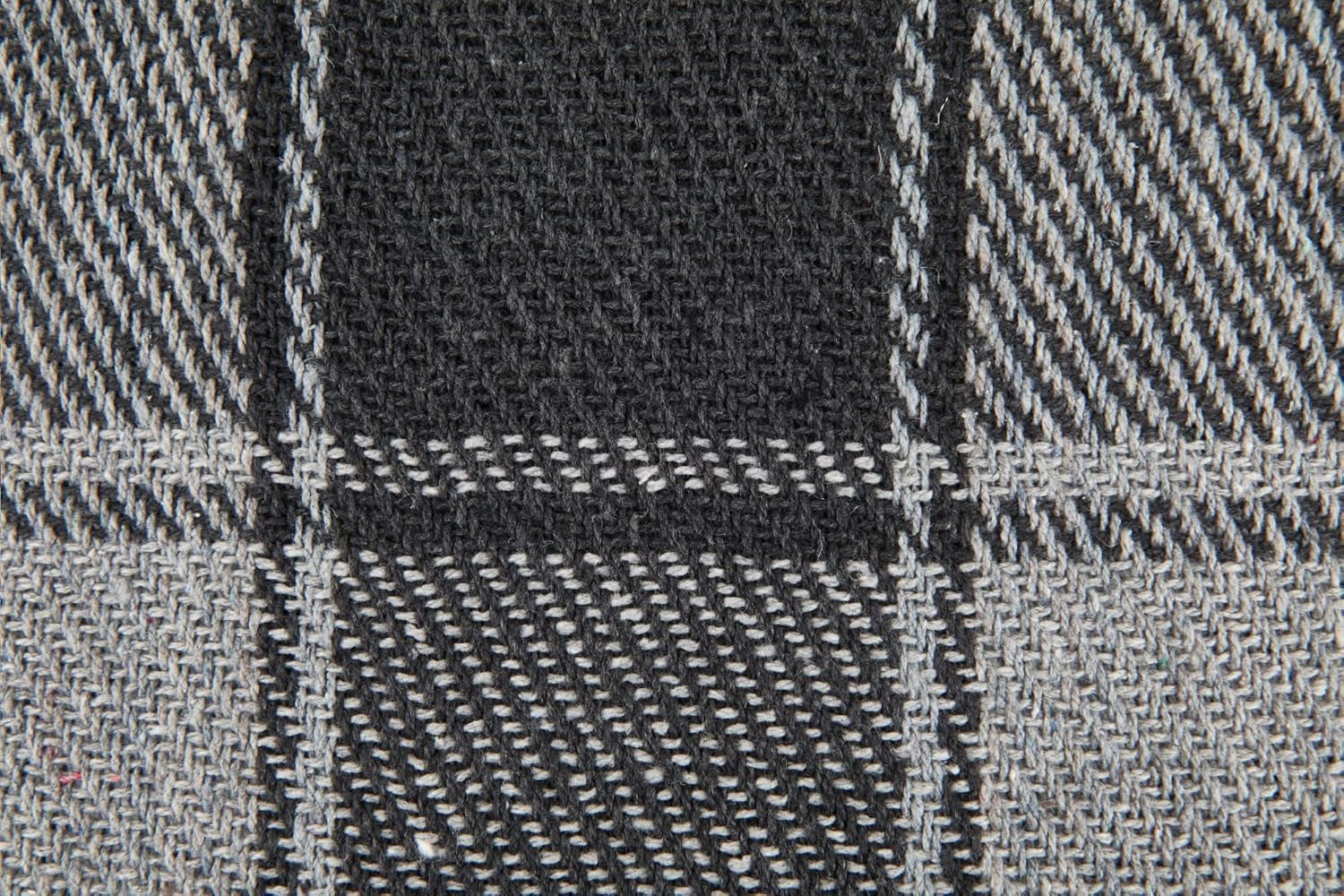 Jeté Frisco, Coton recyclé, Traditionnel, Plaid, Pour chaise, canapé, canapé, jeté, couverture, Anthracite, 127 X 152 Cm Lits et couvertures Emma Barclay
