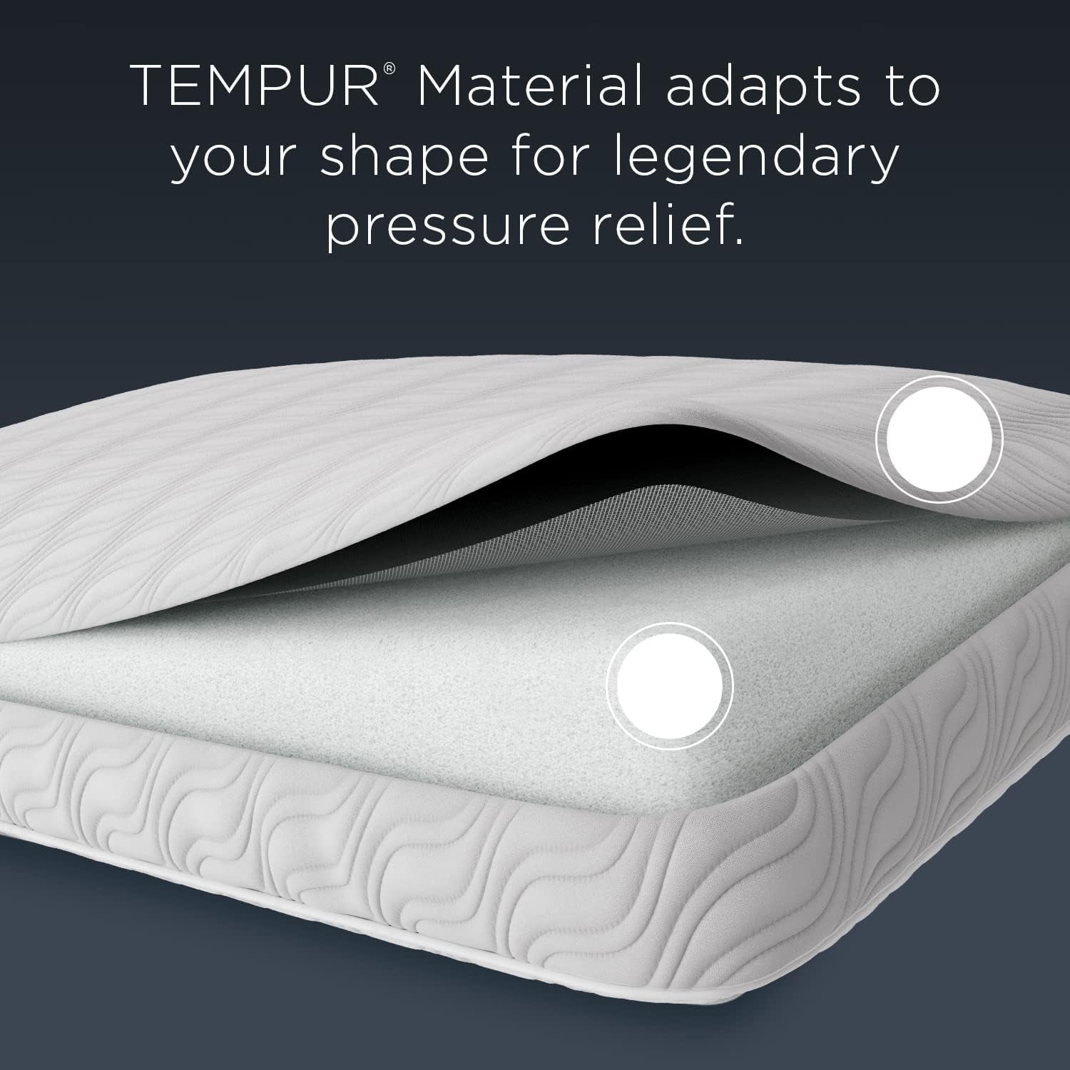 TEMPUR-PEDIC Oreiller Tempur-Cloud Prohi, mousse à mémoire de forme, blanc/jardin opulent, oreillers standard King Naty Shop