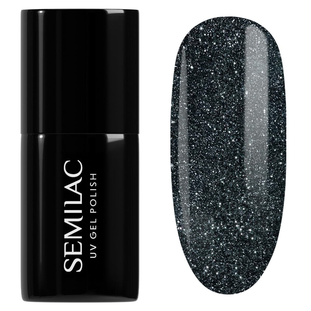 Semilac Vernis à Ongles UV 029 Espresso 7ml Collection Noir Blanc