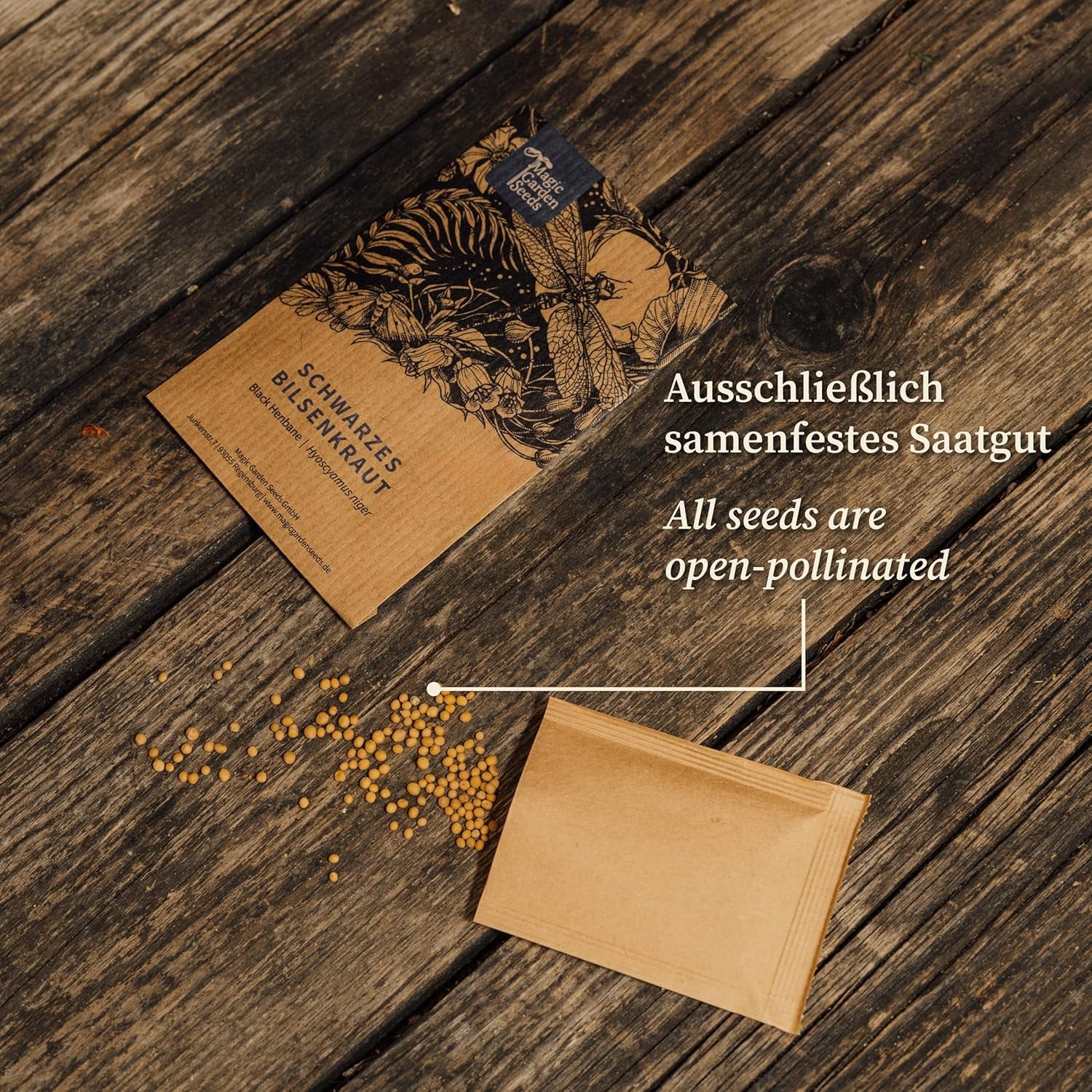 Magic Garden Seeds - Samentüte Wilderdbeere/Walderdbeere (Fragaria Vesca) - Ca. 300 Obstsamen - Aromatische, Alte Sorte - Obst Samen - Garten Geschenk