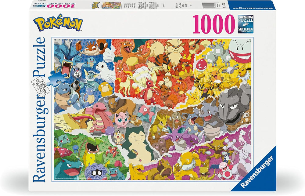 Ravensburger Puzzle 12000832 - Pokémon Aventure - Puzzle Pokémon 1000 pièces pour adultes et enfants de plus de 14 ans Puzzle Naty Shop Sophistication ludique
