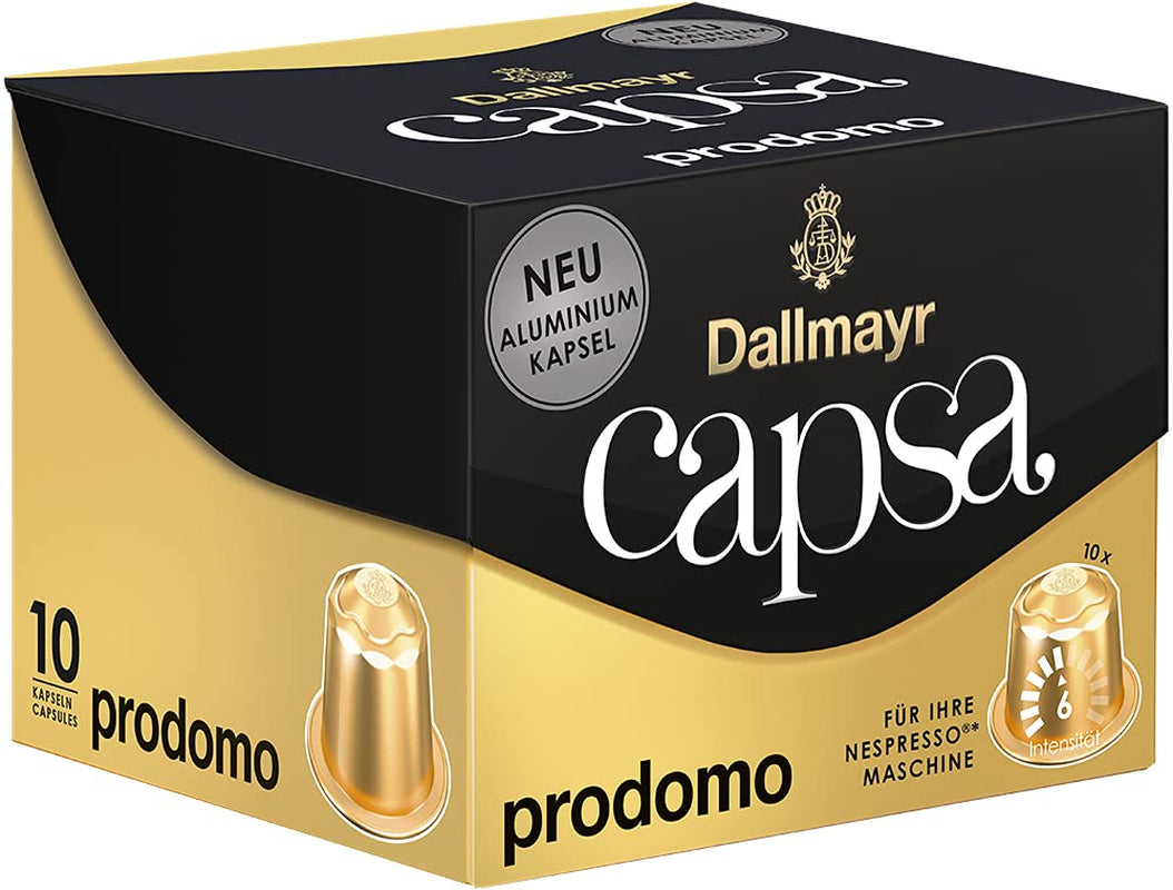 Capsa Lungo Belluno XXL, 39 capsules compatibles Nespresso, 1er Pack (1 x 218 g) & Capsa prodomo, 56g