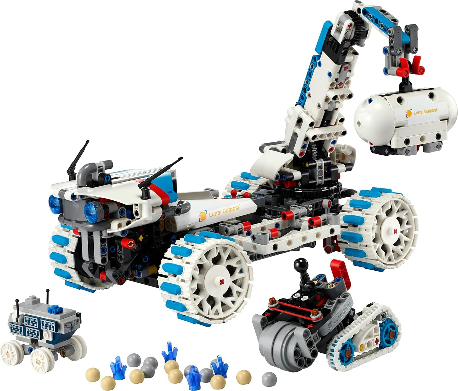 LEGO Technic Lunar Outpost Mondrover-Raumfahrzeug - Interaktives Spielzeug - Kran und Sonnenkollektoren - Robotermodell zum Bauen und Spielen - Geschenk für Jungen und Mädchen ab 10 Jahren 42211
