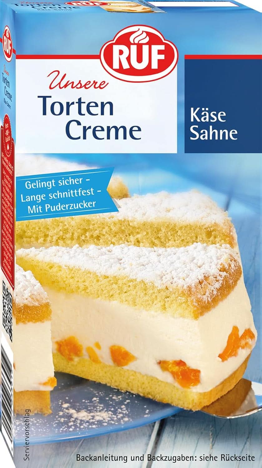RUF Cake Cream Cheese Cream, crème au fromage pour garnir les gâteaux, petits pains et cupcakes Glaçages et décoration Naty Shop Crème au fromage