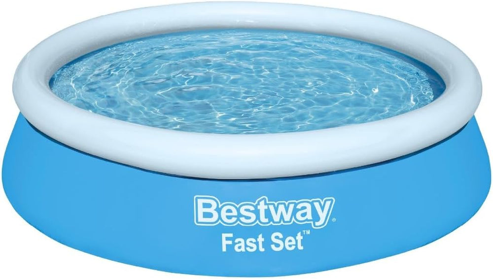 Piscine hors sol Bestway Fast Set sans pompe, Ø 183 x 51 cm, bleue, ronde, 940 litres, matériau TriTech, à monter soi-même, soupape de sécurité, incl. pièce de réparation