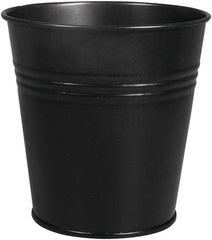 Rayher 25194576 Ghiveci metalic pentru știft și cui Rayher, diametru 13 cm, înălțime 12 cm, negru