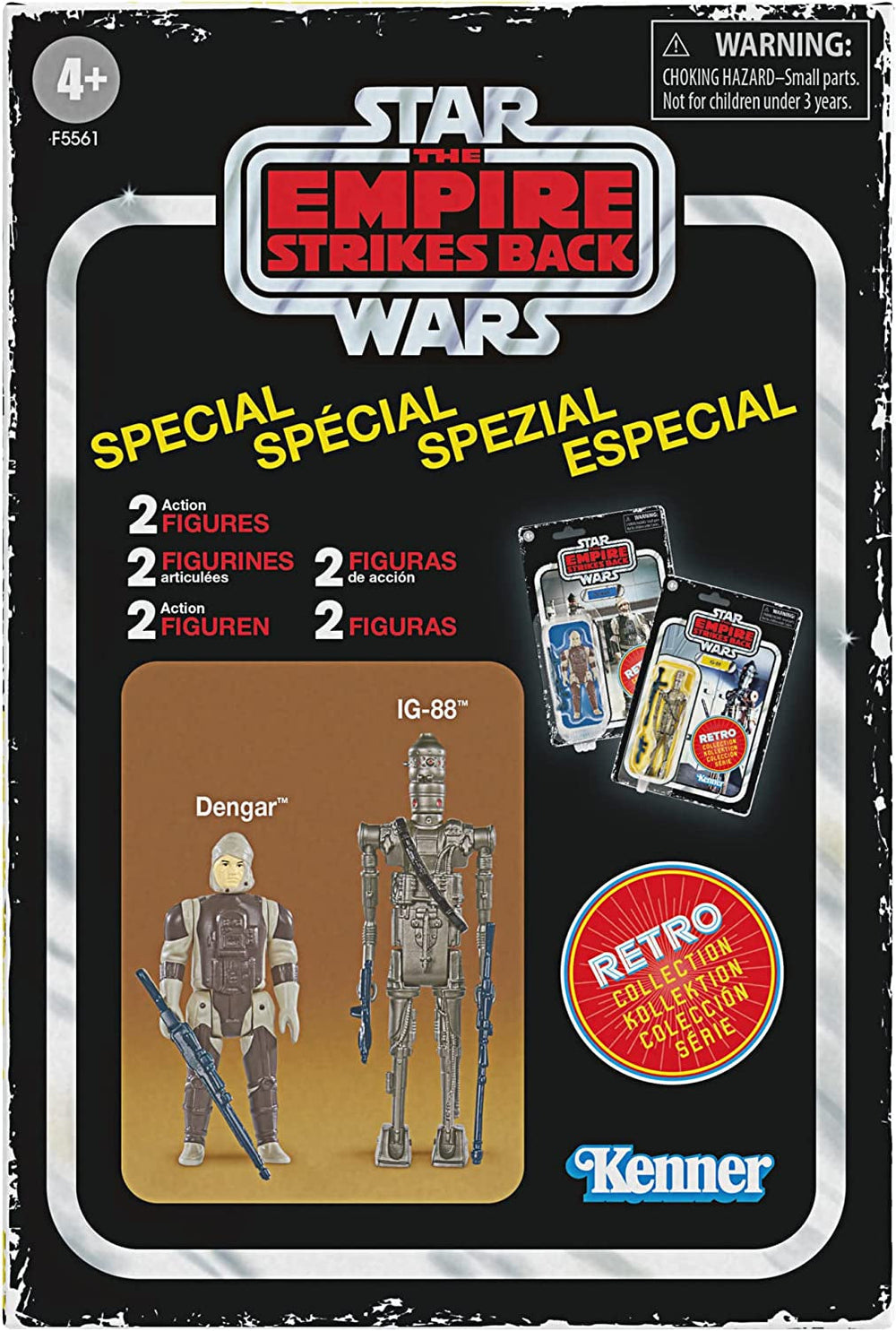 Star Wars Retro Collection Special Bounty Hunter Double Pack Dengar & IG-88 Grandes figurines de 9,5 cm pour Star Wars : L'Empire contre-attaque Figurines Naty Shop
