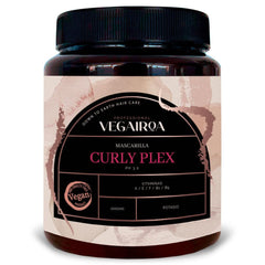 VEGAIROA - Curly Plex Mask - Masque pour boucles définies sans frisottis - Soin hydratant en profondeur - Pour cheveux bouclés ou ondulés - Produit de coiffure professionnel vegan - 1000ml Naty Shop Hair Mask Default title