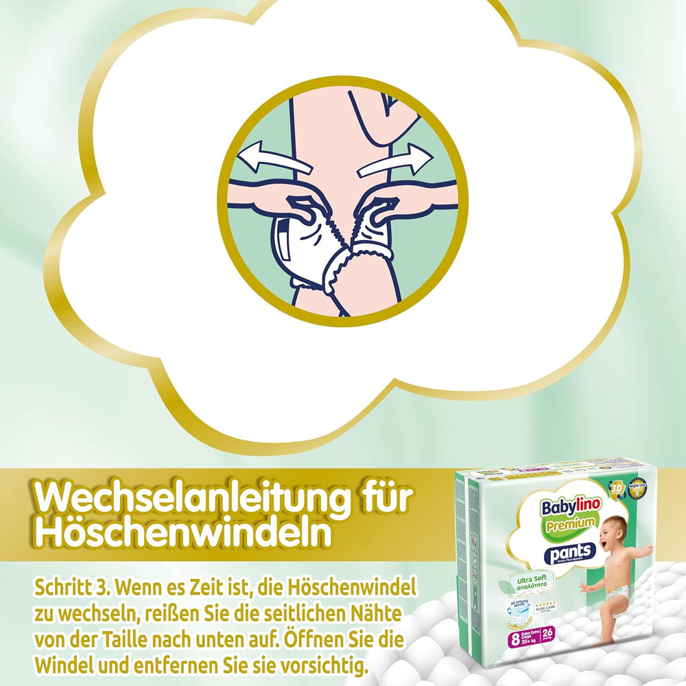 Pantalon Premium taille 8 avec filtre ultra doux, XXL (20+ kg), 26 pièces