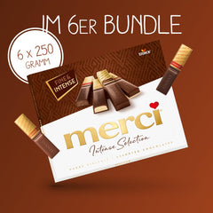 Variété de chocolat noir Finest Selection – 6 x 250g – Spécialités raffinées de chocolat noir – Pralines fourrées et non fourrées