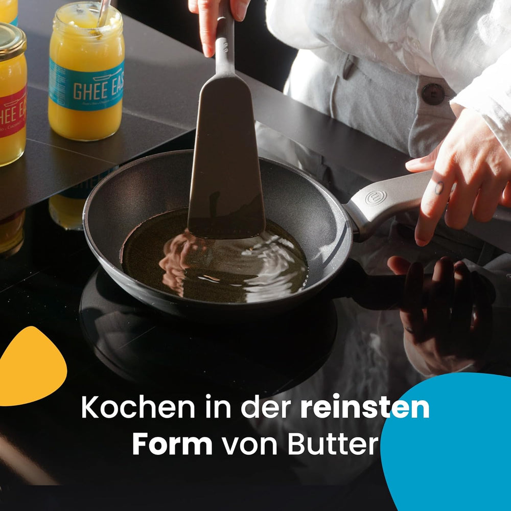 Ghee Easy 850g Ghee Bio von Grasgefütterten Kühen - Ghee Butter sans Zusatzstoffe - Certifié Organisch & Biologisch - Hochreines Ayurveda Ghee sans lactose et gluten - 100% Européen