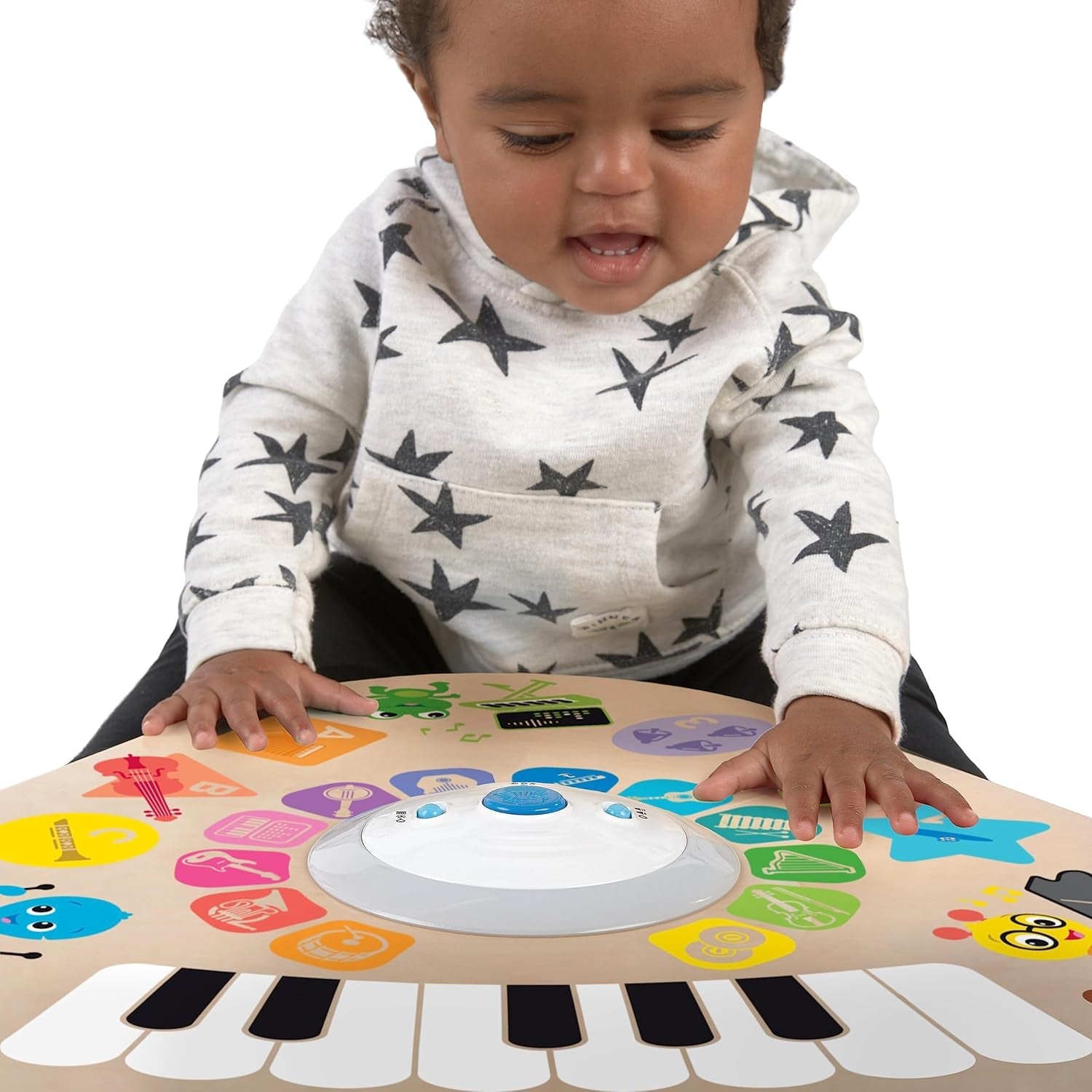 Baby Einstein, Hape, Clever Composer Tune Table Magic Touch Play Table, 22 instruments de musique, jouet musical électronique en bois, cube musical et jouet sensoriel, à partir de 6 mois Jouets pour bébé Naty Shop