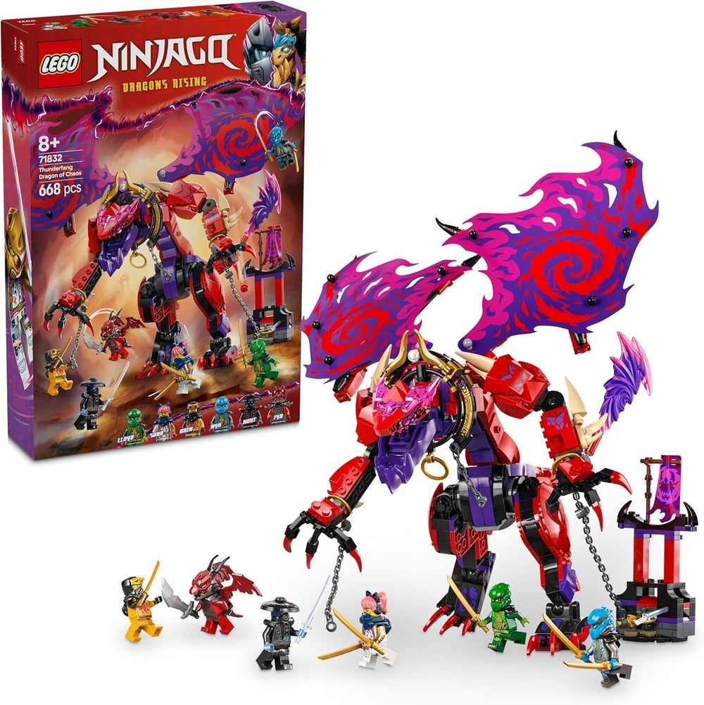 LEGO NINJAGO Chaos Dragon Thundertooth - Jouet avec 6 figurines Ninja - Jeu de construction de rôle pour garçons et filles à partir de 8 ans - Cadeaux pour les fans de la série télévisée Rise of the Dragons 71832 Jeux de construction Beuche den LEGO-Store Default Title