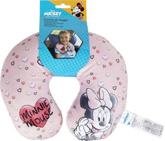 Tataway dans Viaggio SI Grows – Oreiller de voyage Disney Minnie Mouse | Matière douce et veloutée | Lavable à la main 30° | Remplissage de micro perles | Siège enfant adapté à partir de 3 ans, Rose, taille unique, Coussins de voyage en velours Naty Shop