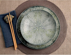 Service de table en porcelaine gris Fusion 67351GA2, 12 pièces