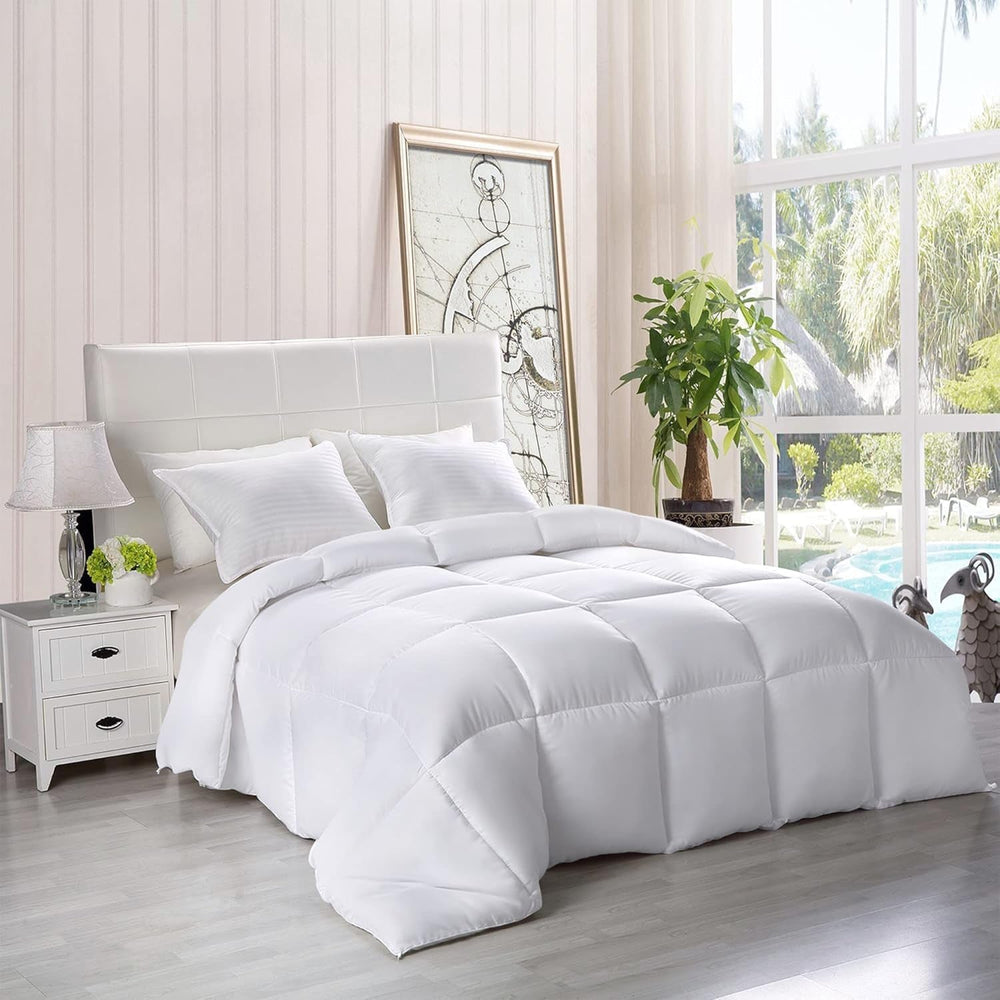 Utopia Literie FBA_B01JPECQF8 Couette double, blanc, polyester, double Couettes et couettes Naty Shop