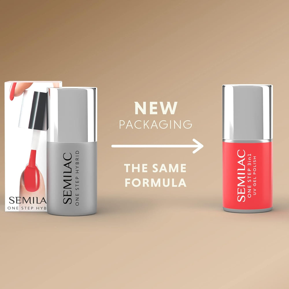 Oja UV Semilac One Step Hybrid 3 en 1 S450 Chaleur intérieure Pêche 7 ml