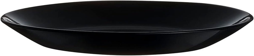 Arcopal Zelie service de table en verre noir, 12 pièces, 4 places, noir