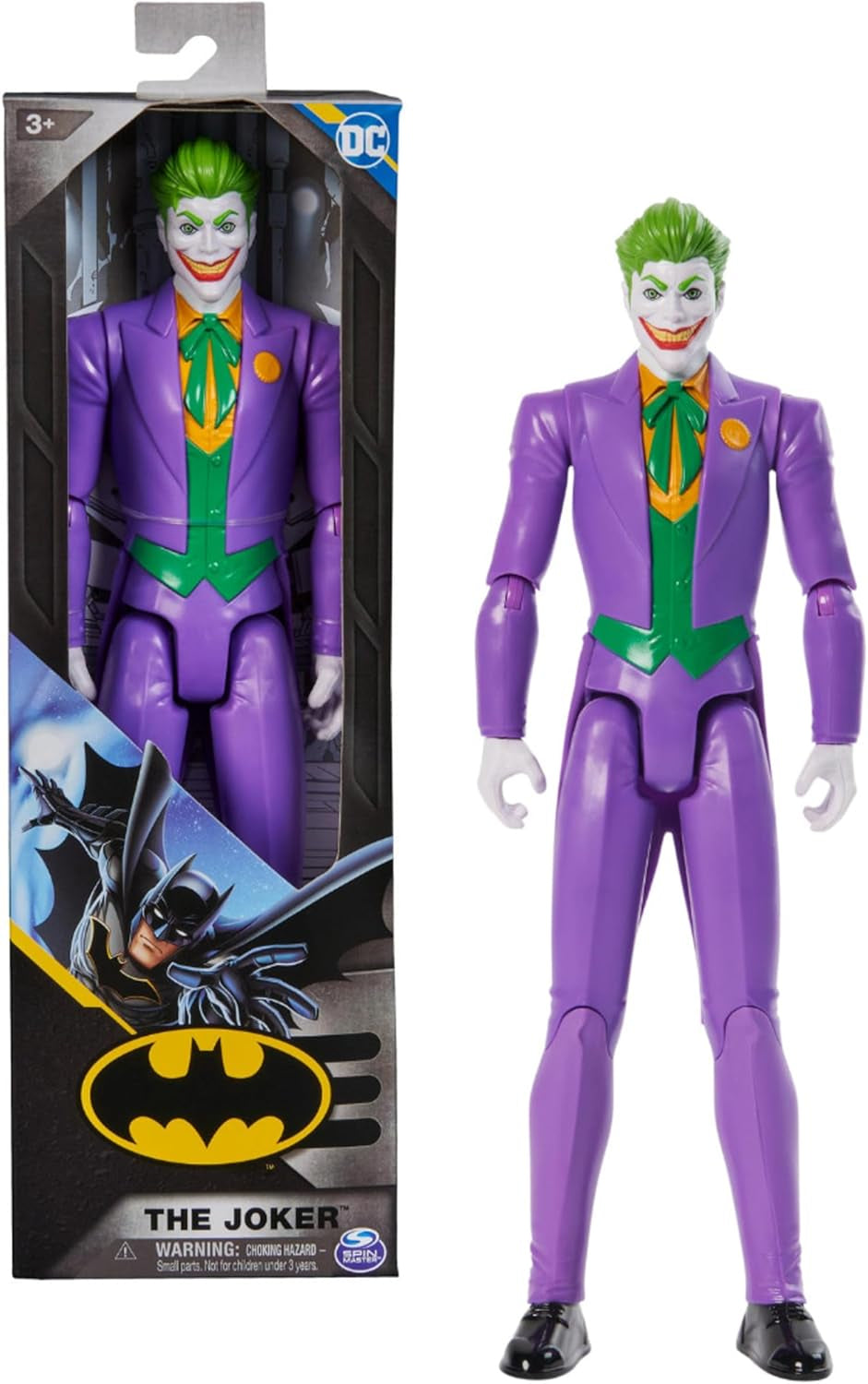 Figurine d'action Batman S1, hauteur 30 cm, entièrement mobile pour des aventures passionnantes et des cascades pleines d'action, jouet pour enfants à partir de 4 ans, figurines d'action au design original de bande dessinée Naty Shop Joker