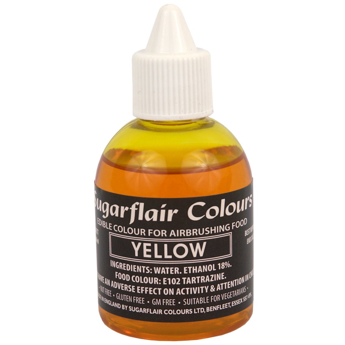 Colorant alimentaire rouge profond Sugarflair - Colorant alimentaire liquide comestible, colorant aérographe pour gâteaux, muffins, glaçages et décorations de gâteaux - 60 ml