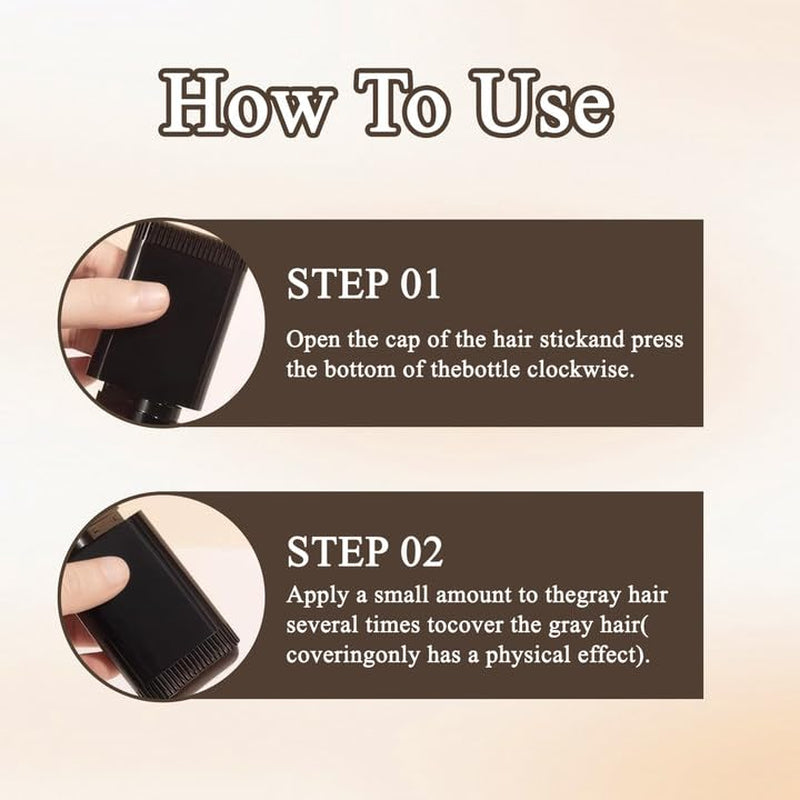 2pcs Poudre de Délié Brun Foncé, Poudre de Délié, Correcteur de Délié, Crayons de Couleur de Cheveux avec Peigne, Outil de Couvre-Cheveux Gris pour Femmes et Hommes (40g, Brun Foncé) Naty Shop Teinture pour Cheveux