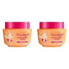 L'Oréal Paris Masque Capillaire Anti Fourches Elvital pour cheveux longs et abîmés, Soin à rinçage intensif, Aux vitamines végétales et à l'huile de ricin, Masque Super Constituant Dream Longueur, 1 x 300 ml Naty Shop Hair Mask Default title