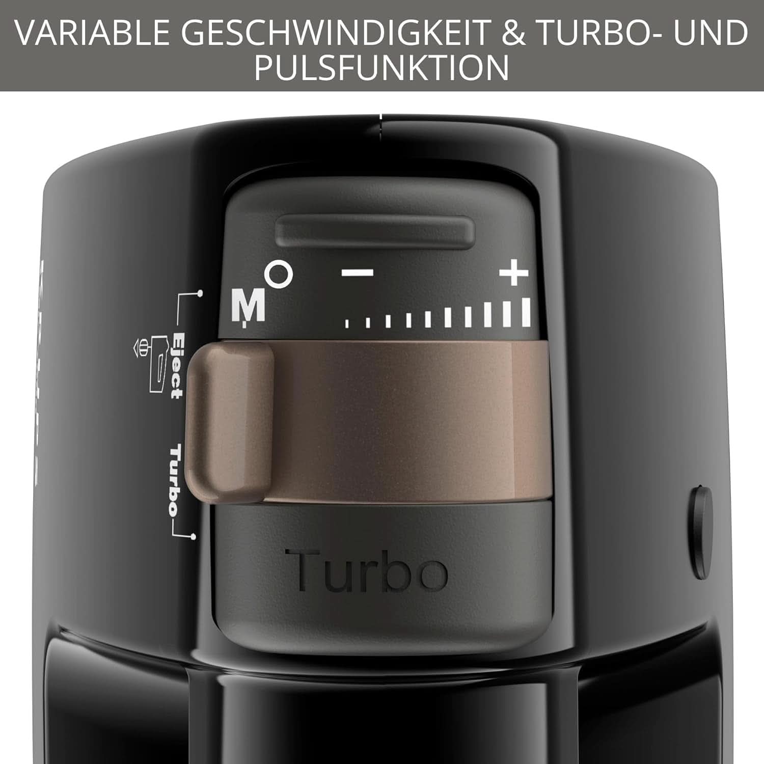 Krups 3Mix 7000 Batteur à main 60 Jahre Special Edition, 500 Watt, Knet- Und Rührhaken Aus Edelstahl, Langes Netzkabel, Zubehörtasche, F6085811, Schwarz/Kupfer Kitchen Naty Shop